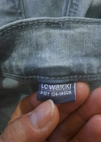 Gri Kadın Rahat Kesim Kot Pantolon - Görsel 2