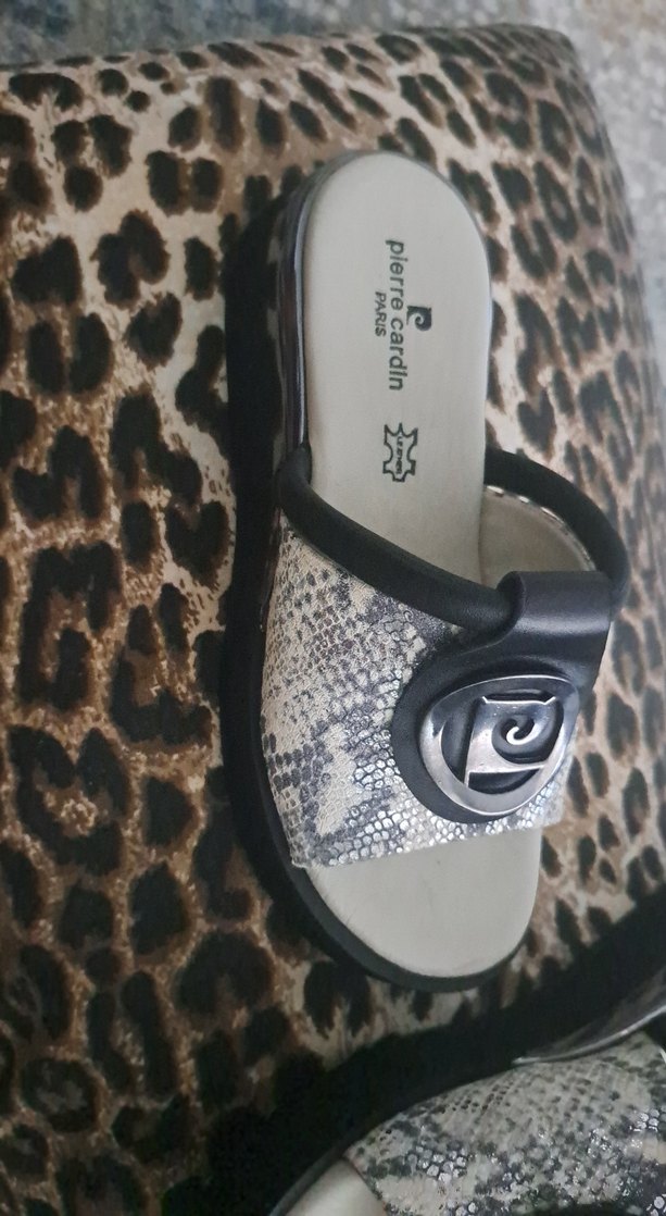 Pierre Cardin Yılan Desenli Platform Terlik - Görsel 2