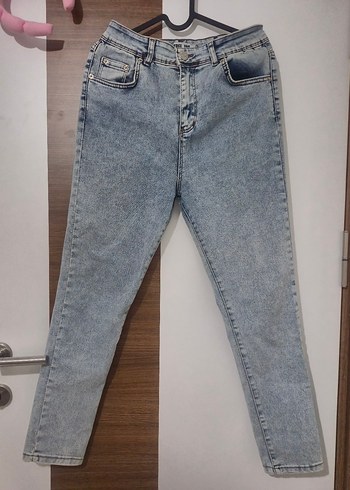 Kadın Gri Denim Regular Fit Jean