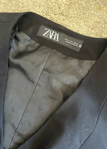Zara Zara Düğmeli Siyah Kadın Yelek