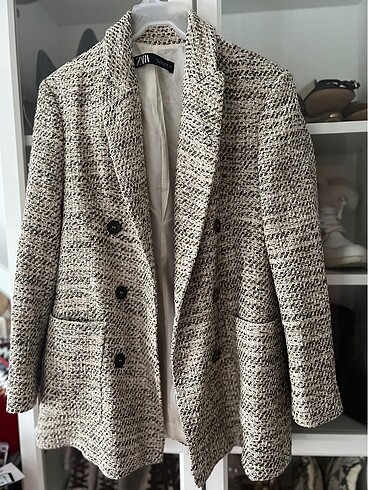 s Beden gri Renk Zara kalın blazer