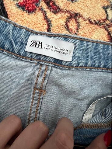 xs Beden mavi Renk Zara jean şott