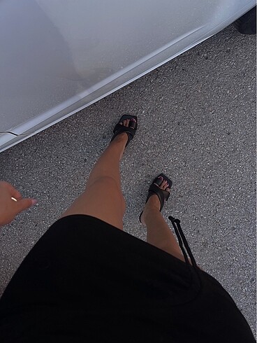 Zara Zara siyah sandalet