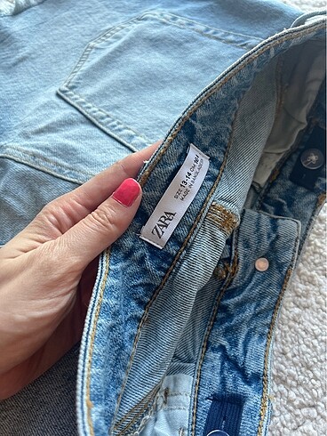 xs Beden mavi Renk Zara jean şort