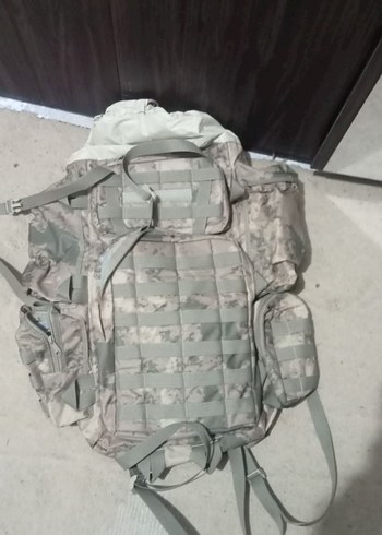 Gri Kamuflajlı Erkek Sırt Çantası - Görsel 4