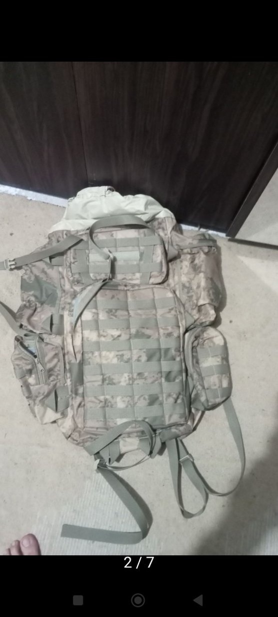 Gri Kamuflajlı Erkek Sırt Çantası - Görsel 4