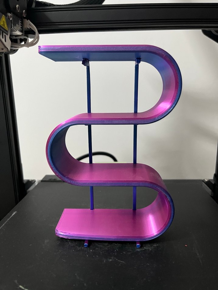 Renkli Mor Çocuk Rafı - Görsel 2