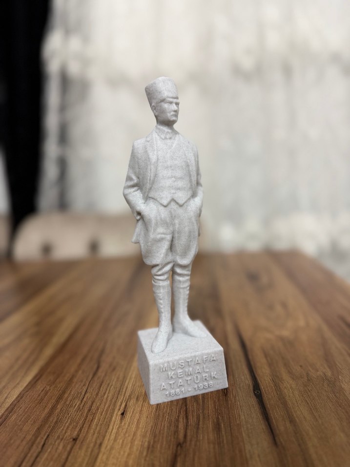 Mustafa Kemal Atatürk Figürü büst heykel - Görsel 3