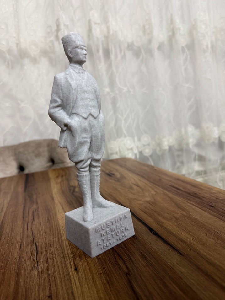 Mustafa Kemal Atatürk Figürü büst heykel - Görsel 5