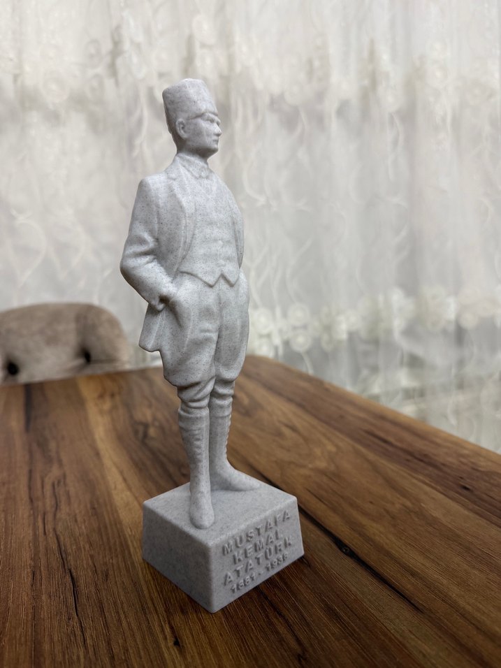 Mustafa Kemal Atatürk Figürü büst heykel - Görsel 4