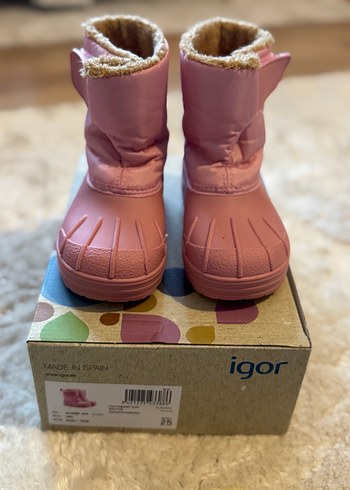 Igor Kız Çocuk Pembe yağmur kar Botu