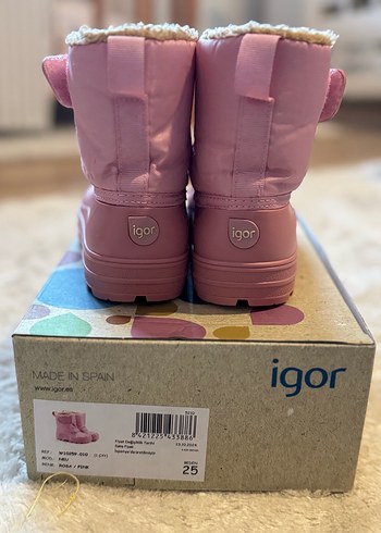 Igor Igor Kız Çocuk Pembe yağmur kar Botu