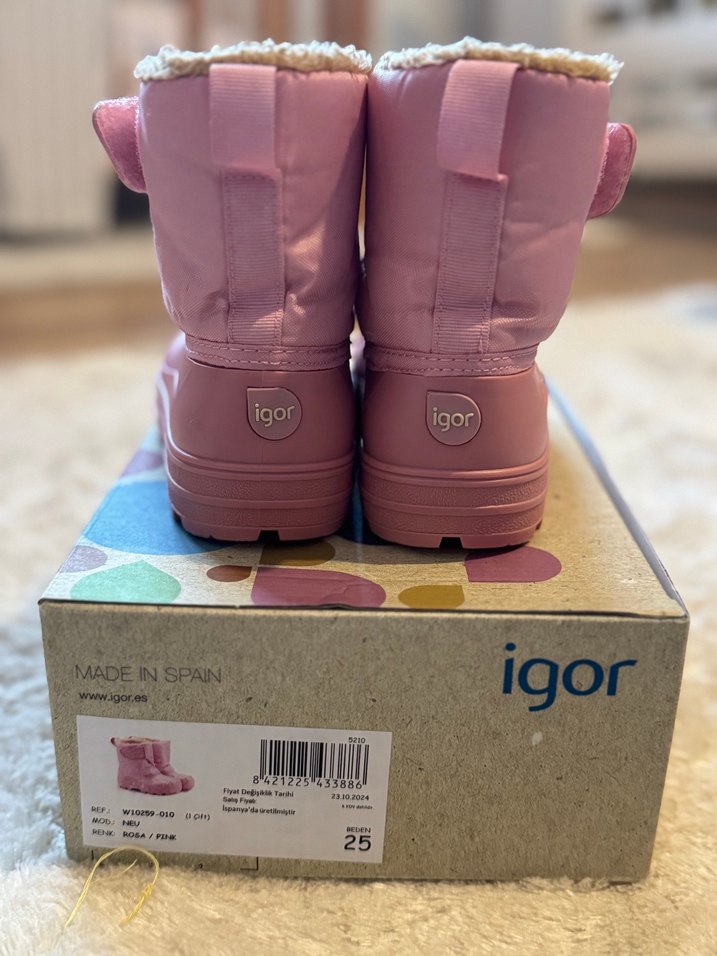 Igor Kız Çocuk Pembe yağmur kar Botu - Görsel 2