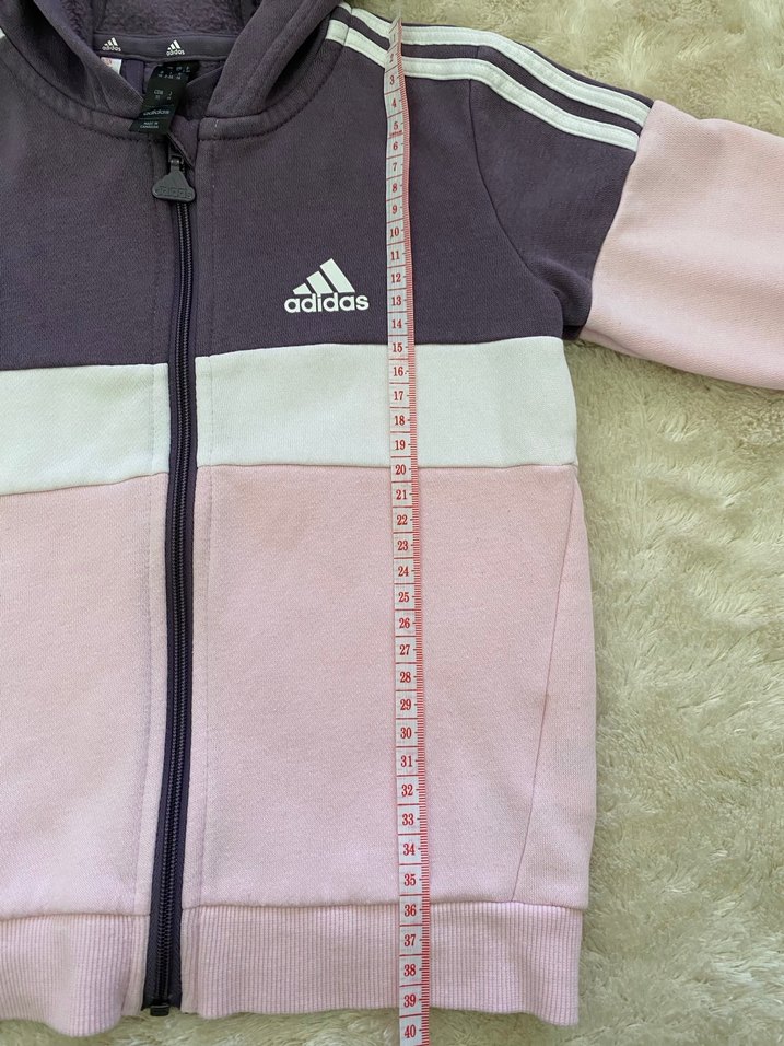 Adidas Kız Çocuk Fermuarlı Kapüşonlu Ceket - Görsel 4