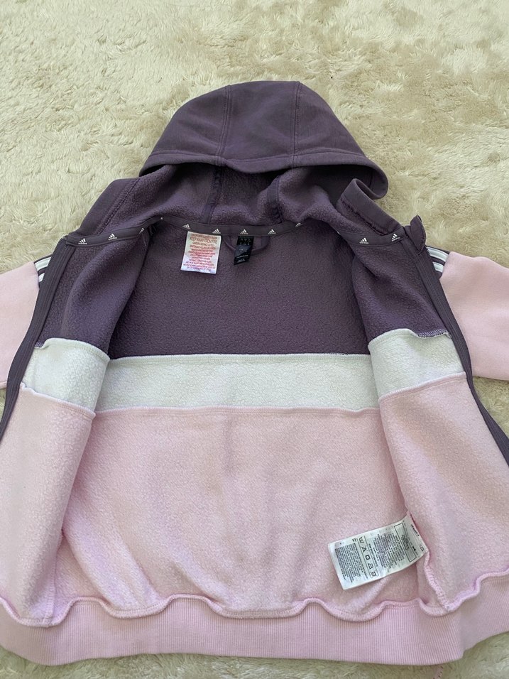 Adidas Kız Çocuk Fermuarlı Kapüşonlu Ceket - Görsel 5