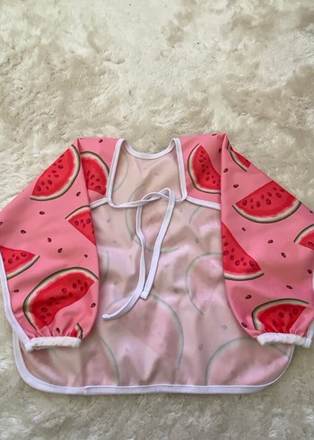 Pembe Karpuz Desenli mama aktivite Önlüğü - Görsel 3