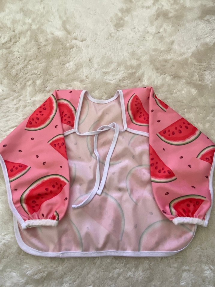Pembe Karpuz Desenli mama aktivite Önlüğü - Görsel 3