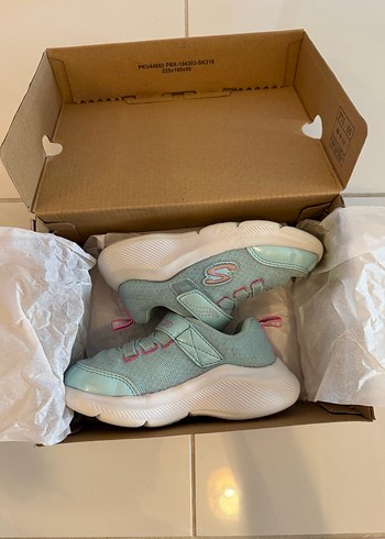 Kız Çocuk Turkuaz Skechers Spor Ayakkabı - Görsel 3