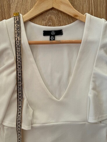 Missguided beyaz elbise - Görsel 5