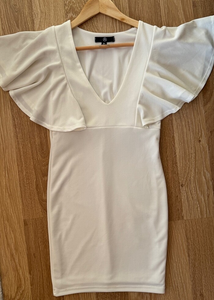 Missguided beyaz elbise - Görsel 2