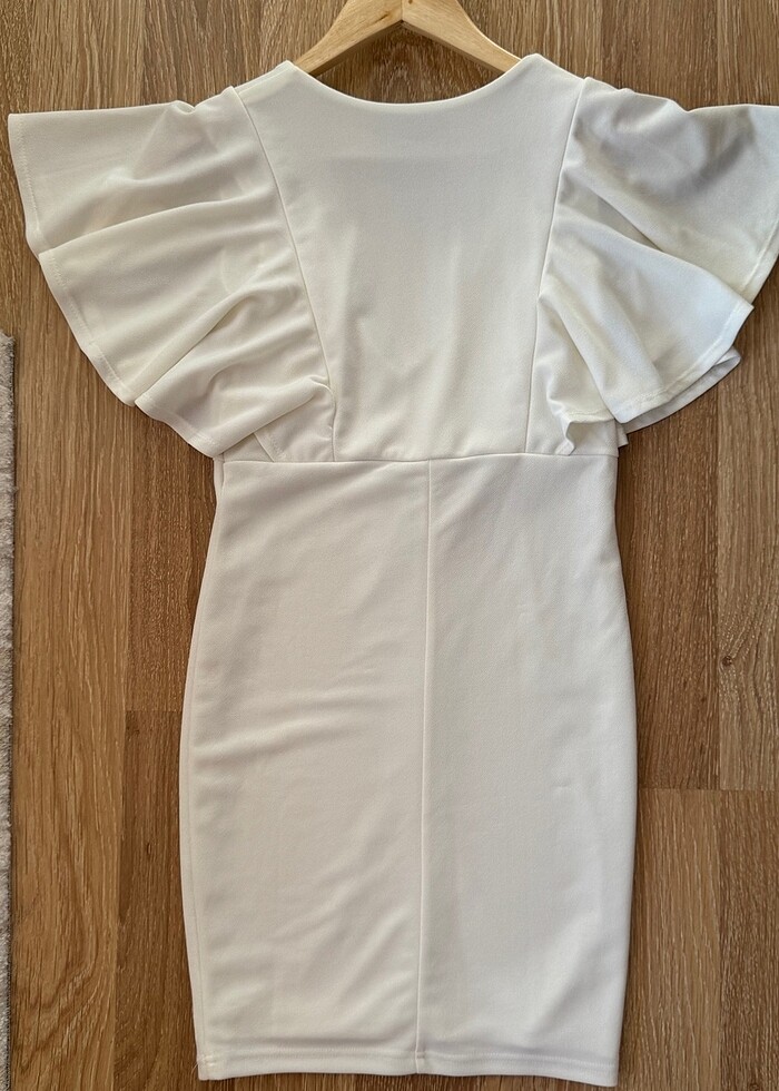 Missguided beyaz elbise - Görsel 3