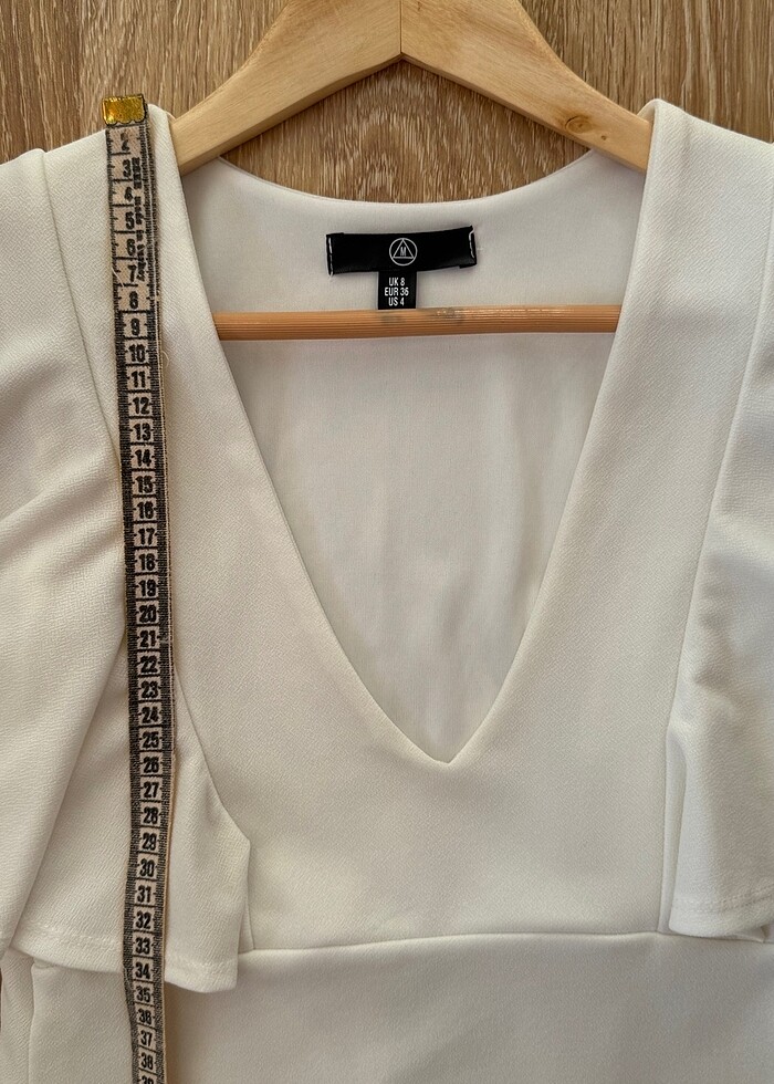 Missguided beyaz elbise - Görsel 5