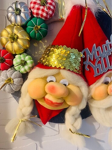  Beden Kapı süsü yılbaşı Noel