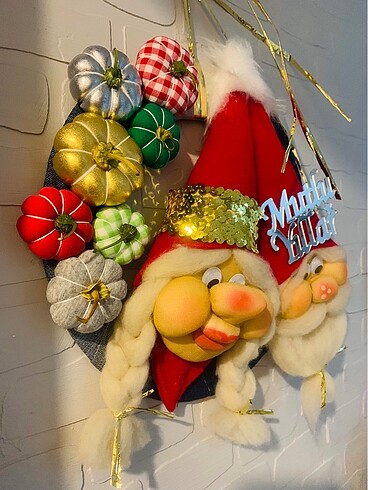  Kapı süsü yılbaşı Noel