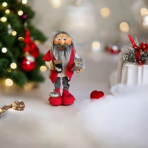  Yılbaşı şans cücesi gnome Noel baba