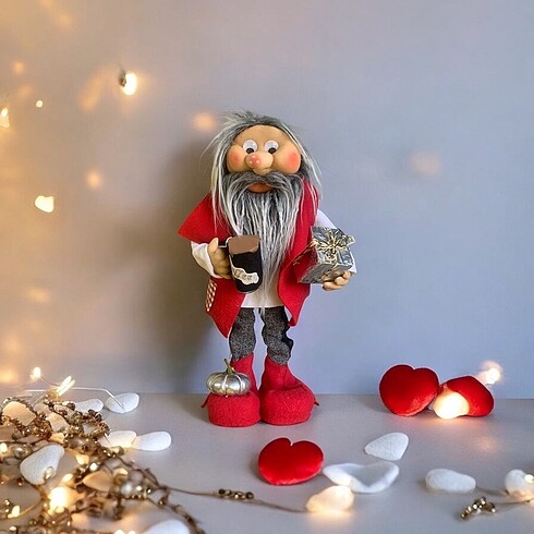 Yılbaşı şans cücesi gnome Noel baba