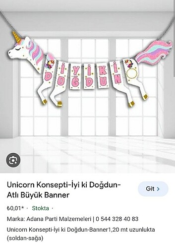  Beden Unicorn parti malzemeleri