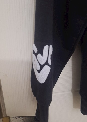 Kadın Siyah Kapüşonlu Baskılı Sweatshirt - Görsel 3