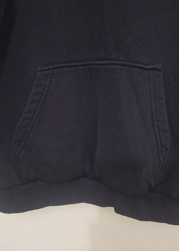 Kadın Siyah Kapüşonlu Baskılı Sweatshirt - Görsel 4