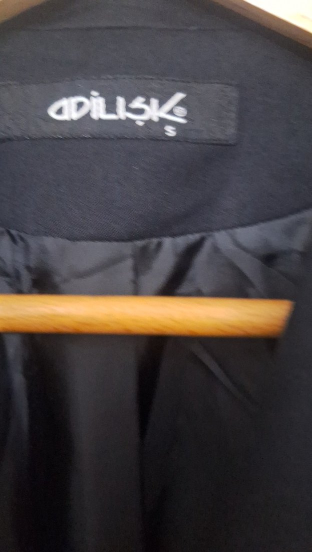 Düğmeli Siyah Kadın Blazer Ceket - Görsel 4