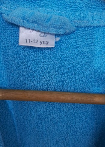 Mavi Erkek Çocuk Bornoz, Bağlamalı - Görsel 2