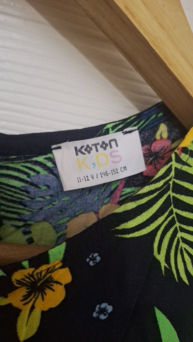 Bohem Çok Renkli Uzun bisiklet yaka elbise - Görsel 2