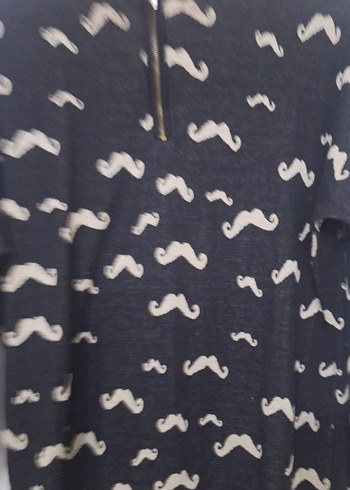 siyah Baskılı Kadın Kazak - Görsel 3