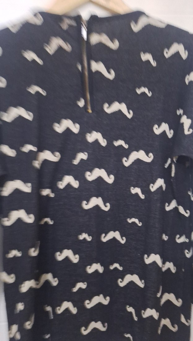 siyah Baskılı Kadın Kazak - Görsel 3