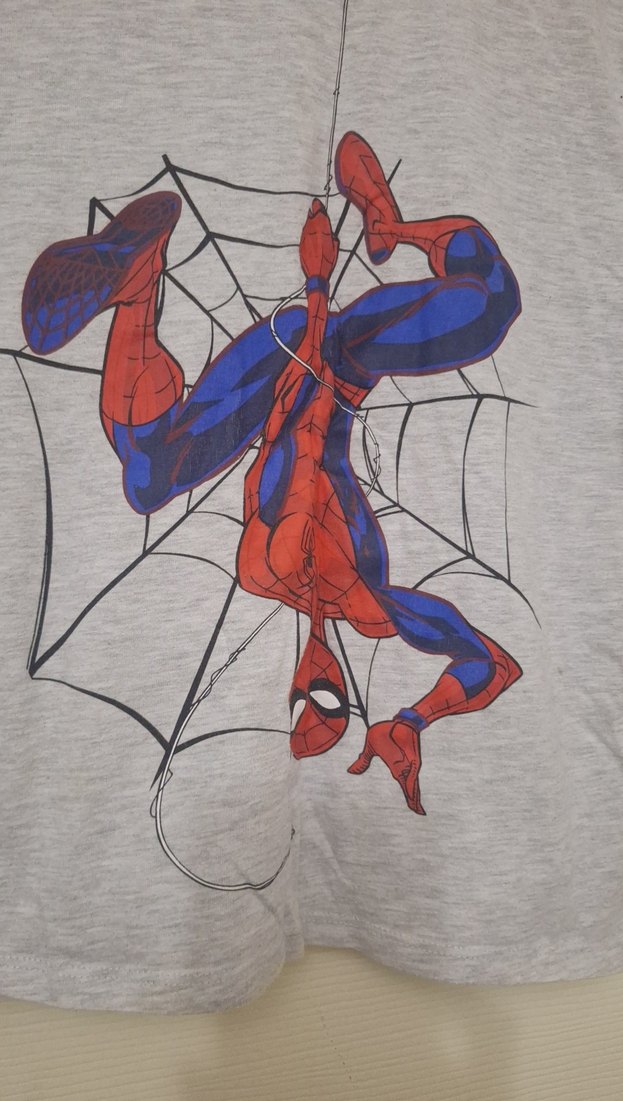 Erkek Çocuk Gri penye Örümcek Adam Sweatshirt - Görsel 3