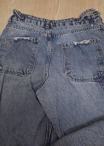 Kadın mavi Kot Pantolon - Görsel 7