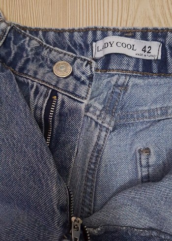 Kadın mavi Kot Pantolon - Görsel 3