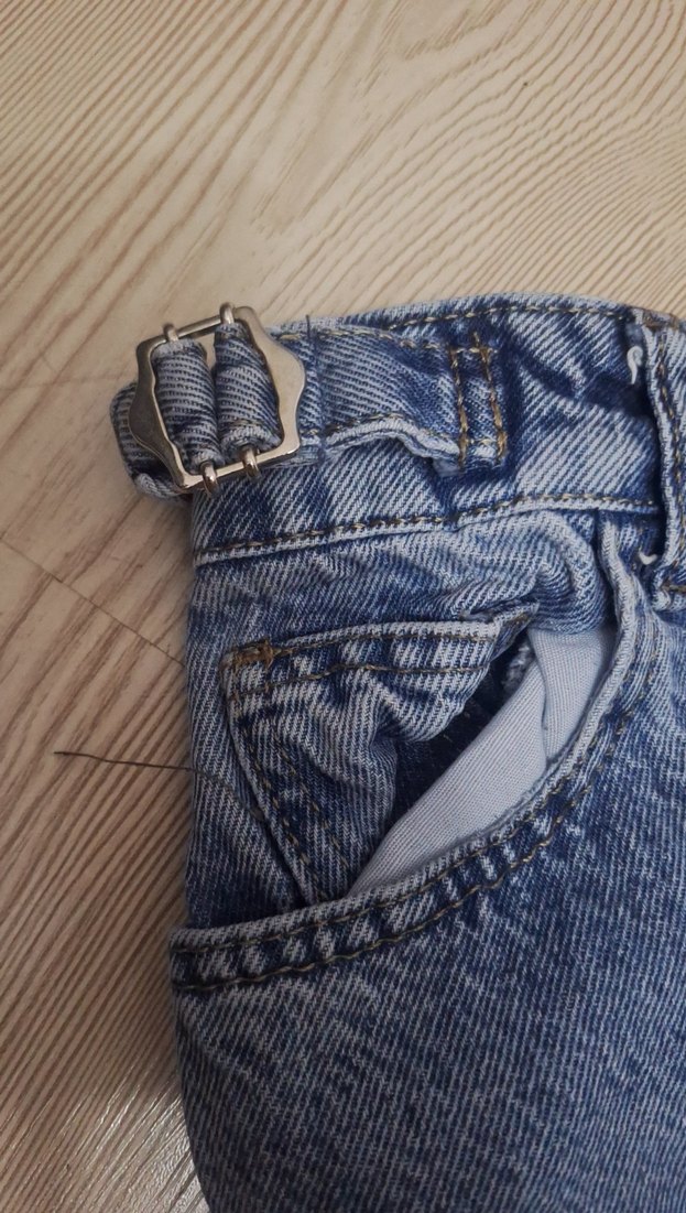 Kadın mavi Kot Pantolon - Görsel 4