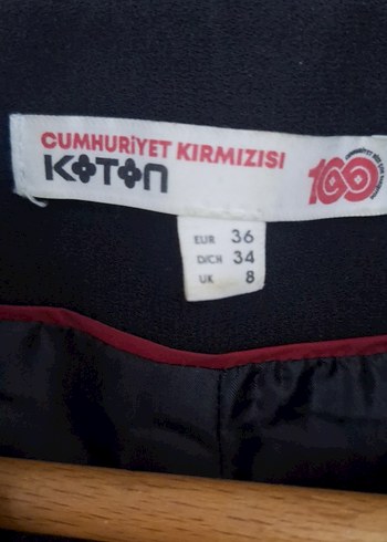 Kadın Siyah Düğmeli  Ceket - Görsel 2