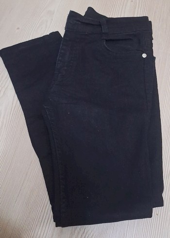 Siyah erkek çocuk Denim Kumaş Pantolon - Görsel 3