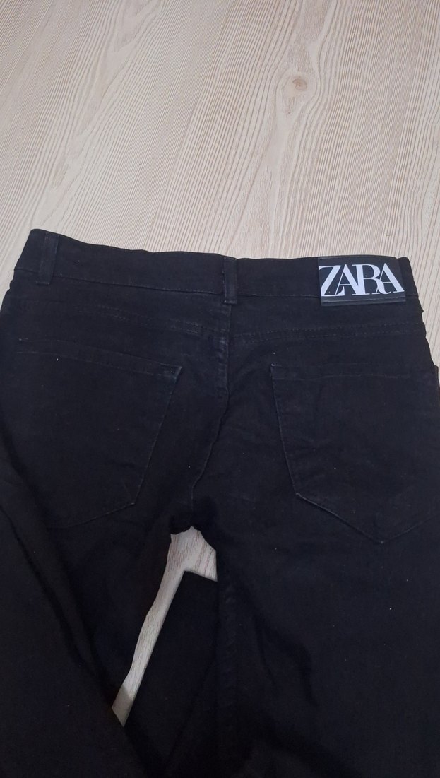 Siyah erkek çocuk Denim Kumaş Pantolon - Görsel 2