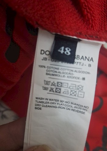 Kırmızı Baskılı Kapüşonlu Kadın Sweatshirt - Görsel 7