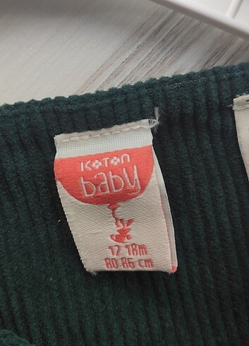 12-18 Ay Beden Koton kadife elbise