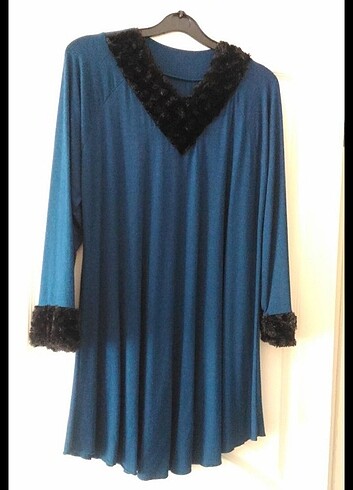 xl Beden mavi Renk Penye tunik