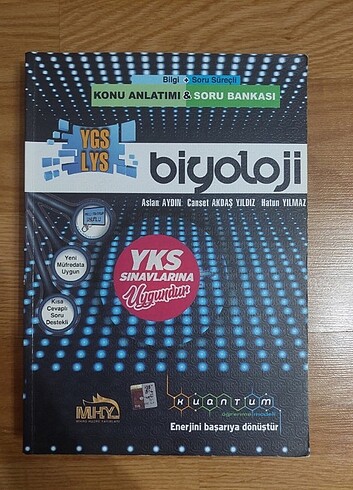 Biyoloji, yks, konu anlatımlı test kitabı