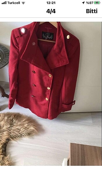 universal Beden Sıfır Yeni kaban kaşe yünlü kumaş